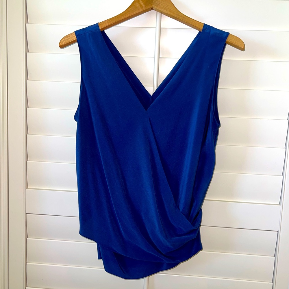 Elie Tahari blue blouse